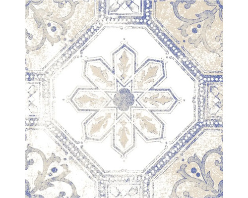 Vzor dlaždic s květinovým dekorem