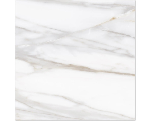 Dlažba Obklad imitace mramoru LUCCA Bianco Gold mat 60x60 cm Mramorová dlaždice s žilkováním