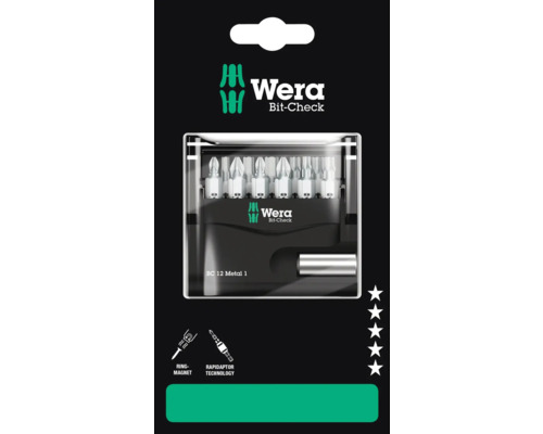 Wera Bit-Check s kruhovým magnetem a technologií Rapidaptor