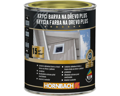 Krycí barva na dřevo Plus 750ml hnědá-0