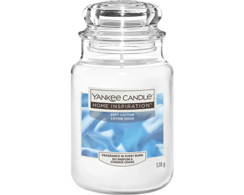 Yankee Candle Home Inspiration vonná svíčka ve sklenici s vůní Soft Cotton