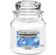 Yankee Candle vonná svíčka s vůní bavlny, 340 gramů