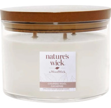 Vonná svíčka Nature''s Wick ve sklenici s dřevěným víčkem