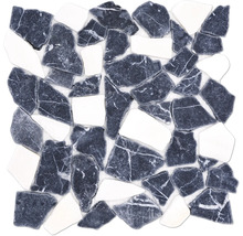 Mramorová mozaika Ciot 30,5x32,5 cm šedá bílá-thumb-0
