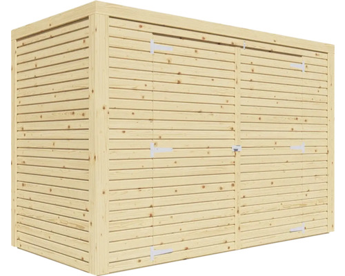 Zahradní skříň ze dřeva se dvěma dveřmi