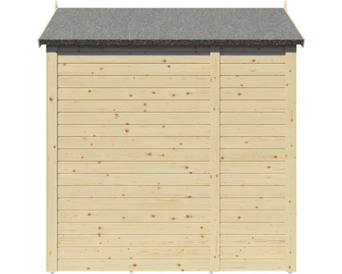 Dřevěný zahradní domek s lepenkou