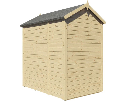 Dřevěný zahradní domek s bituminovou střechou