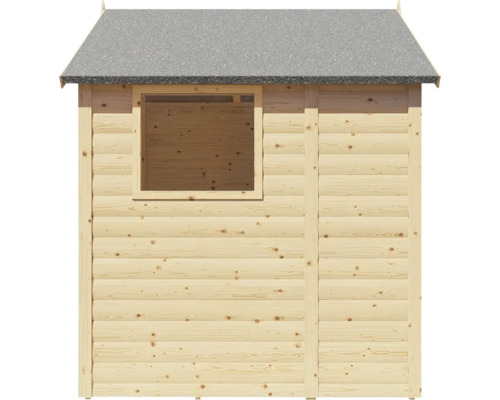 Zahradní domek s oknem a střechou