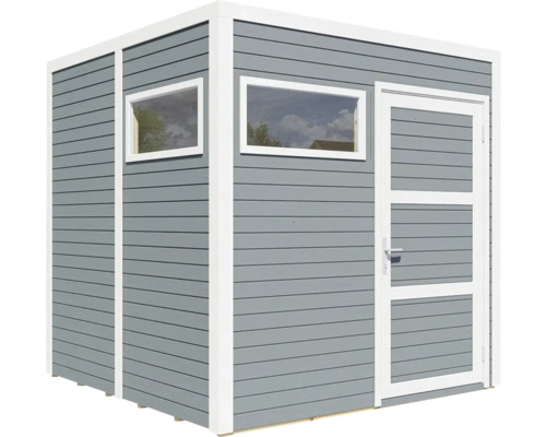 Zahradní domek s okny a dveřmi