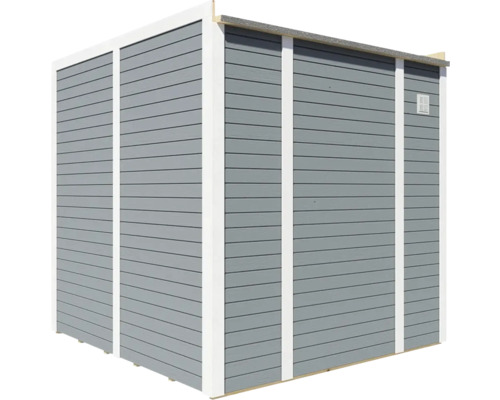 Dřevěný zahradní domek s větrací mřížkou