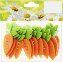 Dekorativní mrkve z plsti v balení