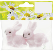 Balení dvou růžových dekorativních zajíčků