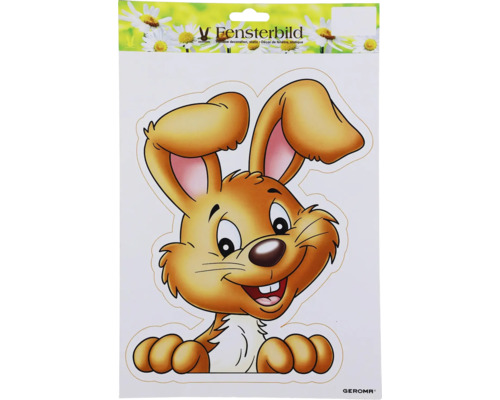 Velikonoční samolepky na okno 21 x 32 cm Obrázek do okna s motivem králíka na obalu