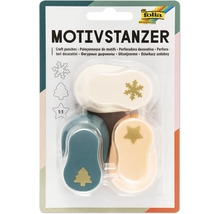 Sada děrovaček se čtyřmi různými motivy v jednom balení.