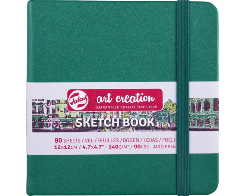 Artcreation Sketchbook Zelená 12x12 cm