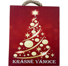 Vánoční dekorace stromek 15x18 cm