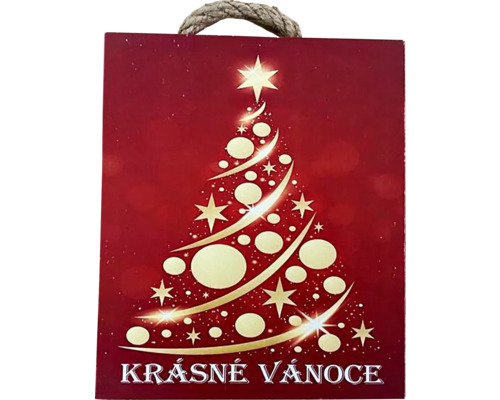 Vánoční dekorace stromek 15x18 cm