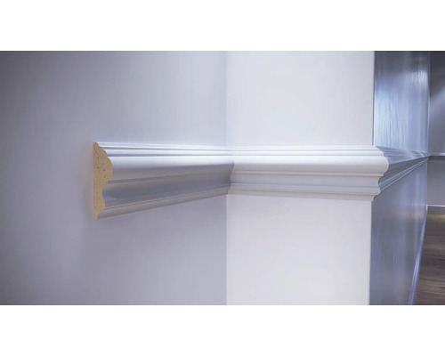 Nástěnná lišta LB22 30 x 95 x 2000 mm bílá Nástěnná lišta LB22 30 x 95 x 2000 mm bílá