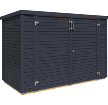 Přístřešek na popelnice Bertilo Woodline Bike 202 x 106 cm antracit
