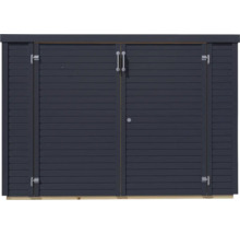 Přístřešek na popelnice Bertilo Woodline Bike 202 x 106 cm antracit