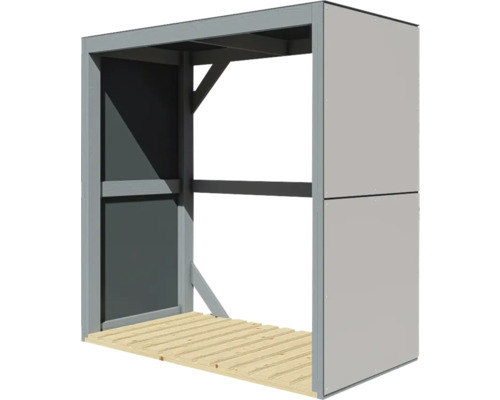 Dřevěný přístřešek s dřevěnou podlahou