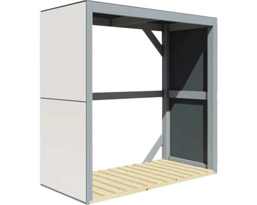 Sklad dřeva na topení s podlahou