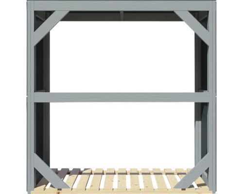 Sklad dřeva s dřevěnou podlahou