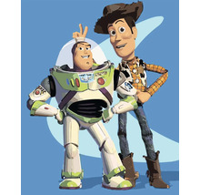 Diamantové malování na rámu Woody a Buzz 40x50 cm