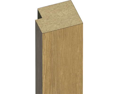 Ukončovací lišta k lamele dub saragossa 2800x28x22 mm Dřevěný sloupek s vybráním