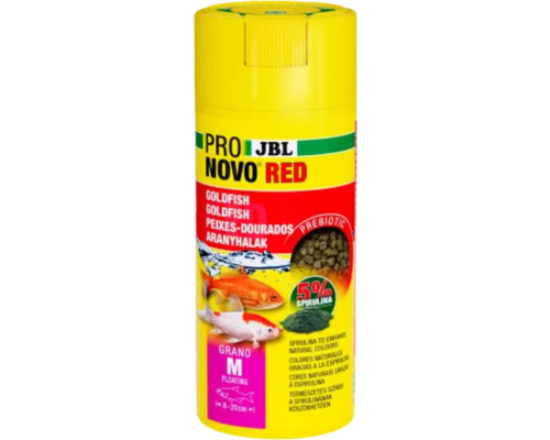 Granulované krmivo klesající pro karasy zlaté JBL ProNovo Red Grano M, 250 ml CLICK