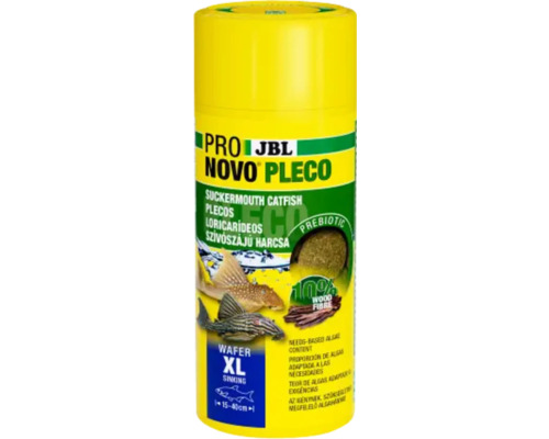 Krmivo pro býložravé krunýřovce JBL ProNovo Pleco Wafer XL 250 ml plátky