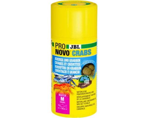 Krmivo pro kraby, raky, krevety JBL ProNovo Crabs Wafer M 100 ml lupínky