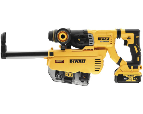 Akumulátorové vrtací kladivo Dewalt s odsáváním prachu a akumulátorem