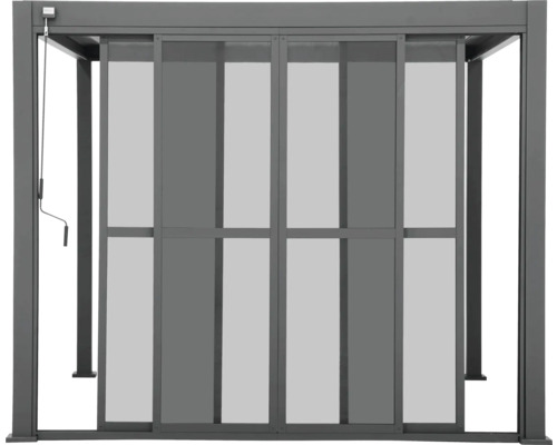 Šedý altán s ochranou soukromí