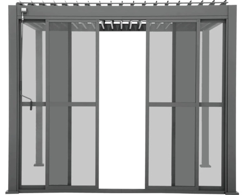 Pergola s posuvnými prvky pro venkovní použití