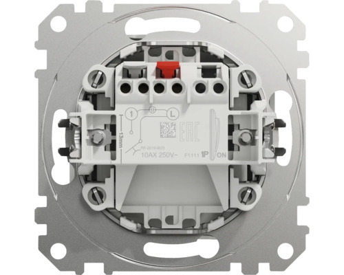 Zadní pohled na spínač s instalačními pokyny