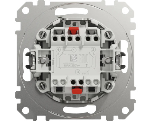 Detailní pohled na spínač s elektronickými přípojkami