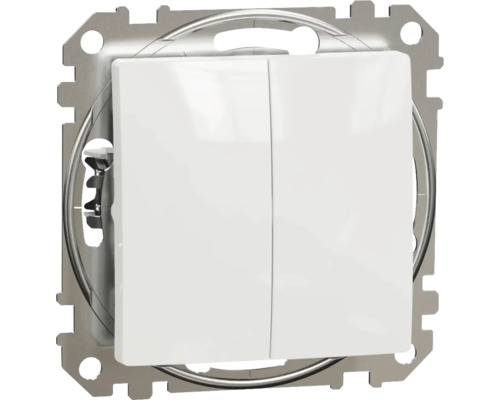 Dvojitý vypínač s rámem pro montáž na stěnu