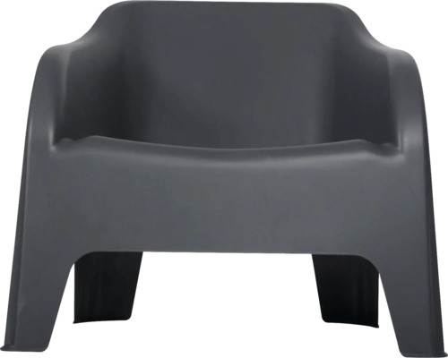 Šedá plastová zahradní židle