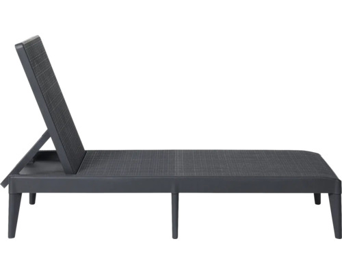 Zahradní lehátko z kovu s nastavitelným opěradlem