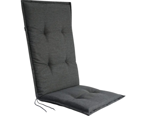 Polstr na křeslo a židli s vysokou opěrkou 118 x 50 x 6 cm Sun Garden NAXOS HOCH 50318-701 antracitový