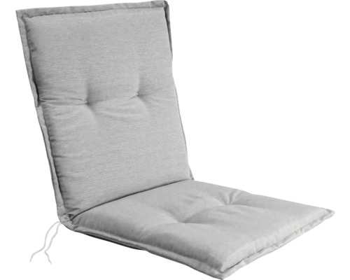 Polstr na křeslo a židli s nízkou opěrkou 98 x 49 x 6 cm Sun Garden NAXOS NIEDRIG 50318-716 šedý