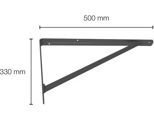 Regálová konzole, 500 x 330 milimetrů