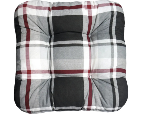 Čtvercový sedák s kostkovaným vzorem