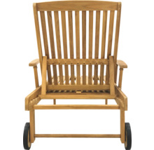 Zahradní lehátko dřevěné GARDEN PLACE 198 x 72 x 43 cm teak