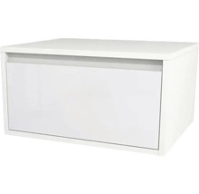 Bílá spodní skříňka se zásuvkou do koupelny