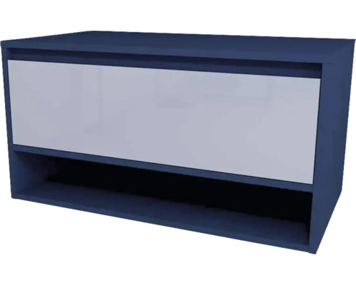 Závěsná skříňka s jednou zásuvkou a otevřenou přihrádkou