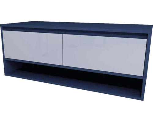 Skříňka pod umyvadlo Devo Cristal 2.0 modrá 120 x 47 x 49 cm PO2-SU2S120x47-P72 Závěsná televizní skříňka se dvěma dvířky a otevřenou policí