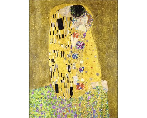 Obraz na plátně Klimt Polibek 57x77 cm