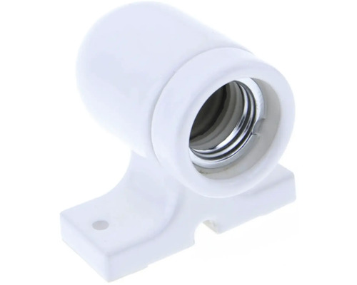 Bílá objímka pro montáž na stěnu